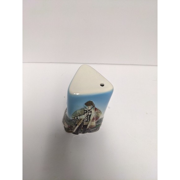 Ceramic Portugal Hand Painted Triangle Toothpick Dispenser Dog Sheep Animals - Picture 5 of 8